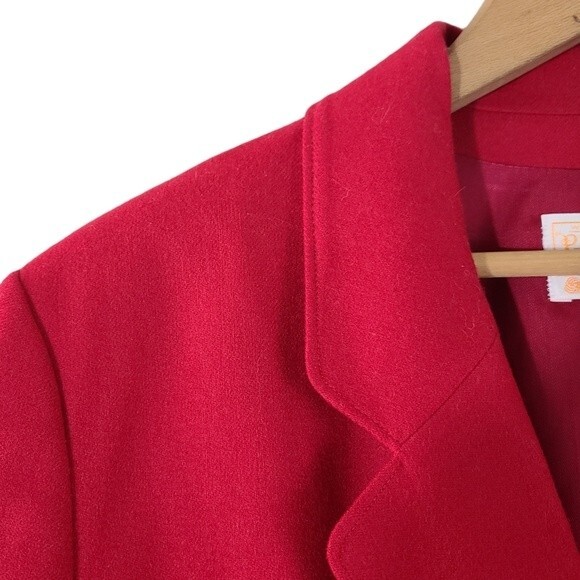 Pendleton 100% Virgin Wool Red Blazer - Picture 3 of 9